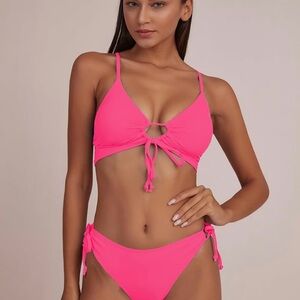 Pink Women's Swimwear Set
